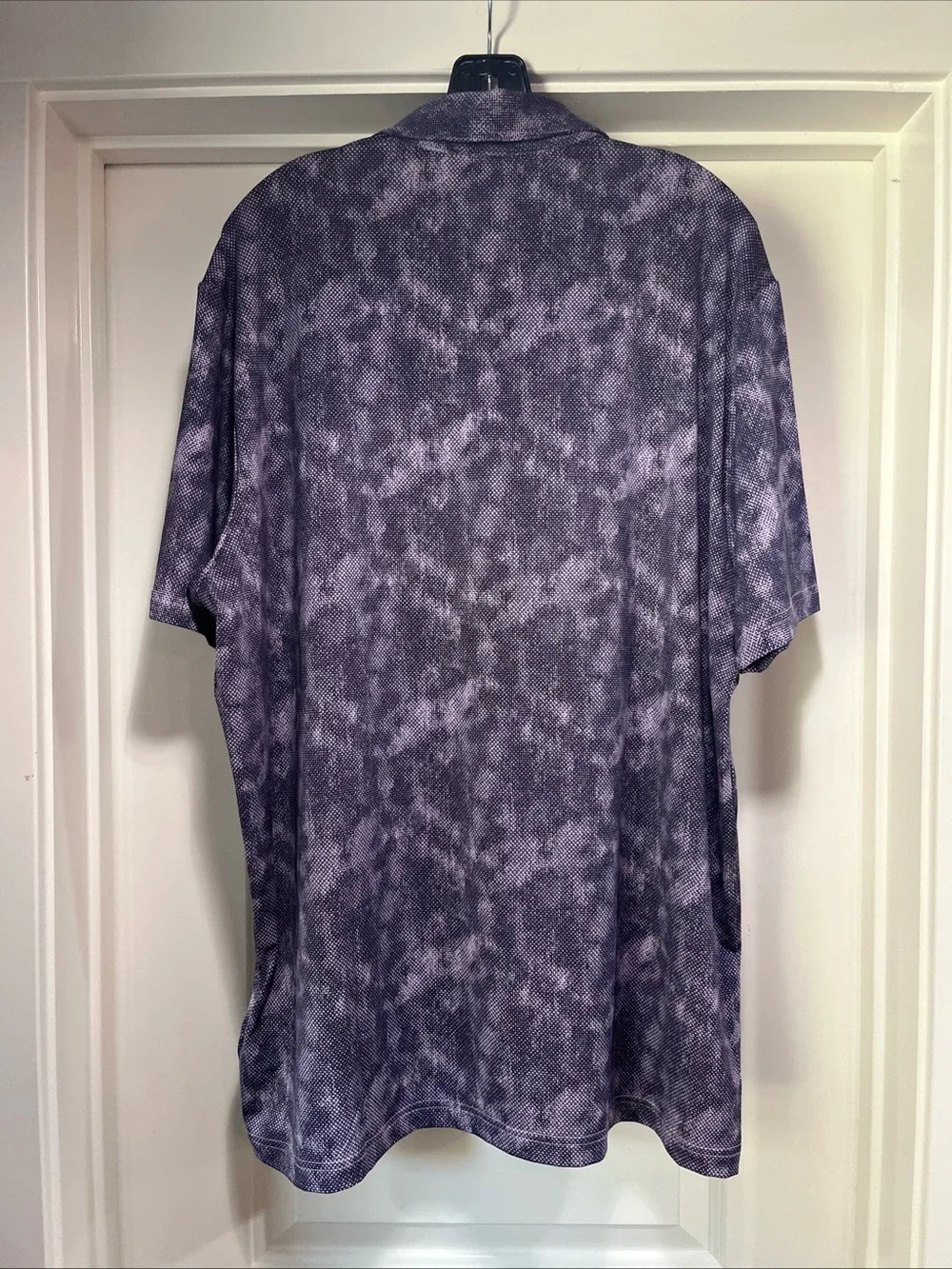 2 Mens XL Adidas Ultimate 365 Print Golf Polo Shirts Purple Green Cloud New Tag